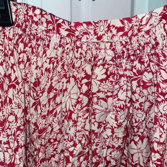 Ralph Lauren red & white floral flowy skirt - Picture 6 of 6